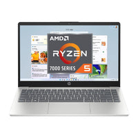 Refurbished HP 14-em0007na AMD Ryzen 5 7520U 8GB DDR5 RAM 512GB NVME SSD Full HD Silver Laptop Windows 11