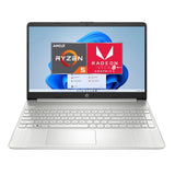 Refurbished HP Ryzen 5 3500U 8GB RAM 256GB NVME SSD Silver Laptop 15.6" Full HD 15s-eq0507na Windows 11