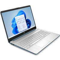 Refurbished & Upgraded HP Laptop Pentium Gold 7505 8GB 256GB SSD 15.6" Full HD Windows 11 Silver Blue 15s-fq2045na