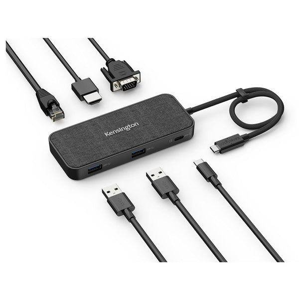 Kensington SD1650P USB-C 4K Multi Port HDMI USB VGA Ethernet Portable Docking Station