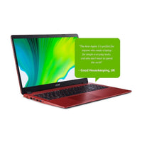 Refurbished & Upgraded Acer Aspire 3 AMD Ryzen 3 8GB RAM 256GB NVME SSD R3 Graphics 15.6" Full HD Red Laptop Windows 10