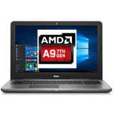 Refurbished Dell Inspiron 15 5565 Laptop AMD A9 7th Gen 8GB RAM 1TB HDD Radeon R5 Graphics 15.6" HD Display