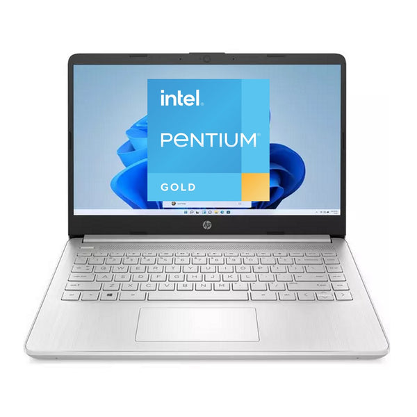 Refurbished & Upgraded HP 14" Laptop Pentium Gold 7505 Full HD 256GB NVME SSD 8GB RAM Windows 11 14s-dq2502sa