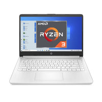 New Open-Box & Upgraded HP Ryzen 3-3250u 8GB 128GB SSD 8GB RAM Full HD Laptop 14s-fq0005na Windows 10