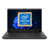 Refurbished & Upgraded HP 15.6" Full HD Laptop Intel Pentium Gold 6405U 8GB RAM 256GB NVME SSD 15-dw1025na Windows 11