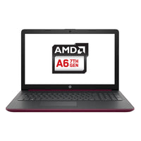 Refurbished HP 15.6" Laptop AMD A6-9225 4GB 1TB Radeon R4 Graphics 15-DB0599SA FULL HD Burgundy Red