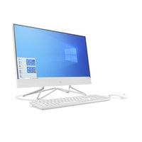 Refurbished HP All-In-One 24" i5 10th Gen 256GB NVME SSD 8GB RAM 16GB Optane Memory Full HD AIO PC 24-DF0064NA Windows 10 White