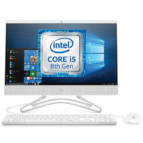 Refurbished HP 24" All-In-One i5 8th Gen 8GB RAM 1TB HDD 16GB Optane Full HD AIO PC 24-F0023NA Windows 10 White