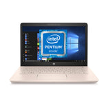 Refurbished & Upgraded HP Pavilion 14" Intel Pentium Rose Gold & White Laptop 8GB Ram 240GB SSD Windows 10 Laptop 14-BK069NA