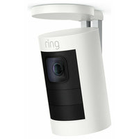 Refurbished Ring Stick Up Wireless Cam with Battery Outdoor or Indoor with Adjustable Wall/Ceiling Mount White