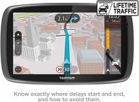TomTom GO 6000 6" Car Sat Nav UK & Europe Lifetime Updates Built-In SIM