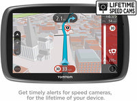 Refurbished TomTom GO 5100 5" Car Sat Nav Full World Mapping & Lifetime Updates Built-In SIM