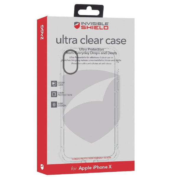 ZAGG InvisibleShield Ultra Clear Protection Case for Apple iPhone X & XS - Clear
